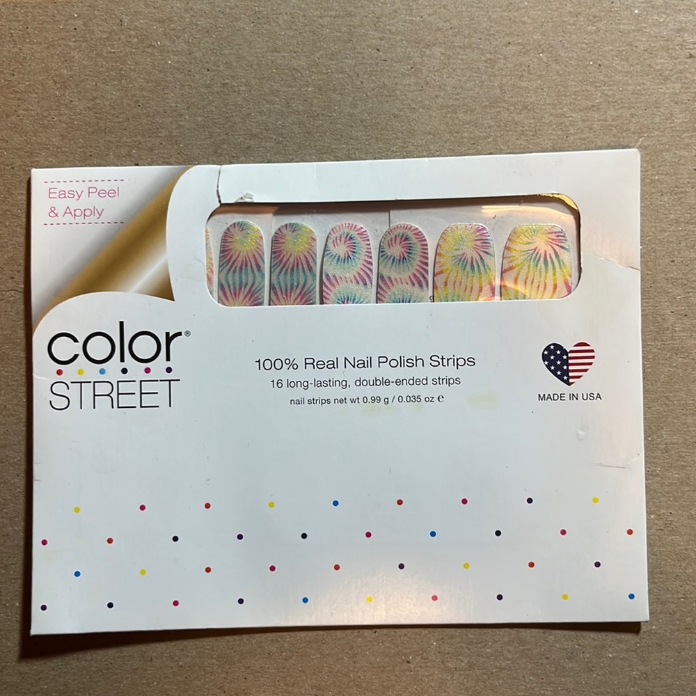 Color street Peace, Love and Tie Dye